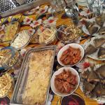 Buffet au soleil levant