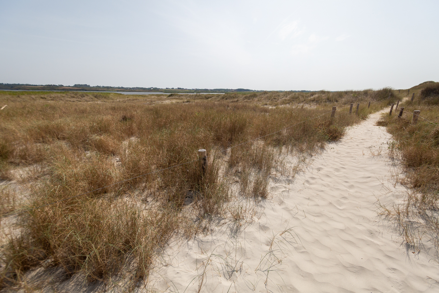 Cordon dunaire et étang baie d'Audierne