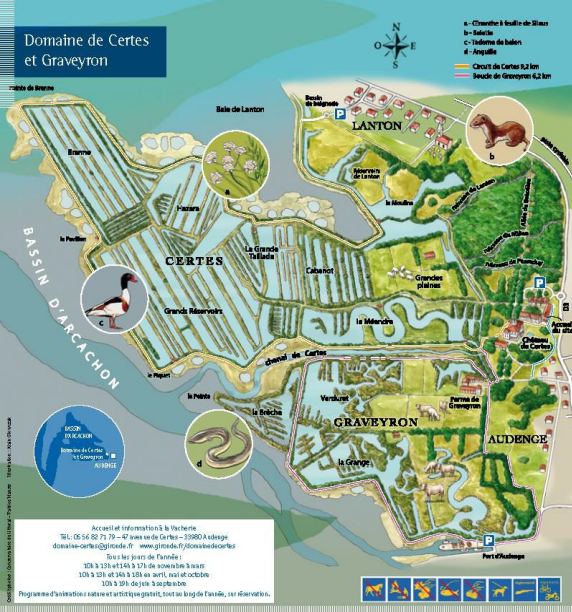 Carte du domaine de Graveyron