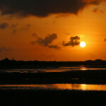 Coucher de soleil sur Pouembout