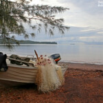 Plage devant le camping de Port boisé
