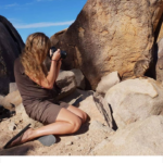 Séance photo d'un rock wallaby