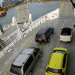 Notre voiture sur le ferry