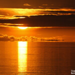 Sunset sur le lagon de Tikehau