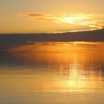 Sunset sur le lagon de Tikehau