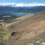 Tongariro Alpine Crossing, vue sur le lac Rotoaira