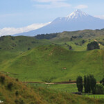 Le mont Taranaki vu depuis la Forgotten world highway