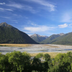 Les larges vallées glaciaires de Nouvelle-Zélande