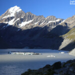 Lac Hooker au pied du mont Cook