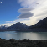 Vue sur le lac Tasman depuis le Tasman Glacier Viewpoint