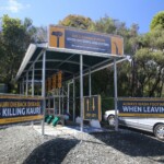 Entrée du sentier forestier