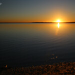 Coucher de soleil sur le petit lagon